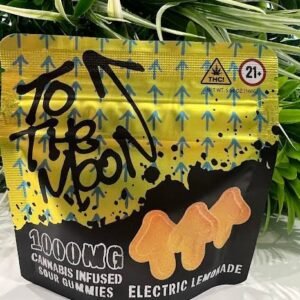 To The Moon- Infused Sour Gummies- Electric Lemonade- 1000mg