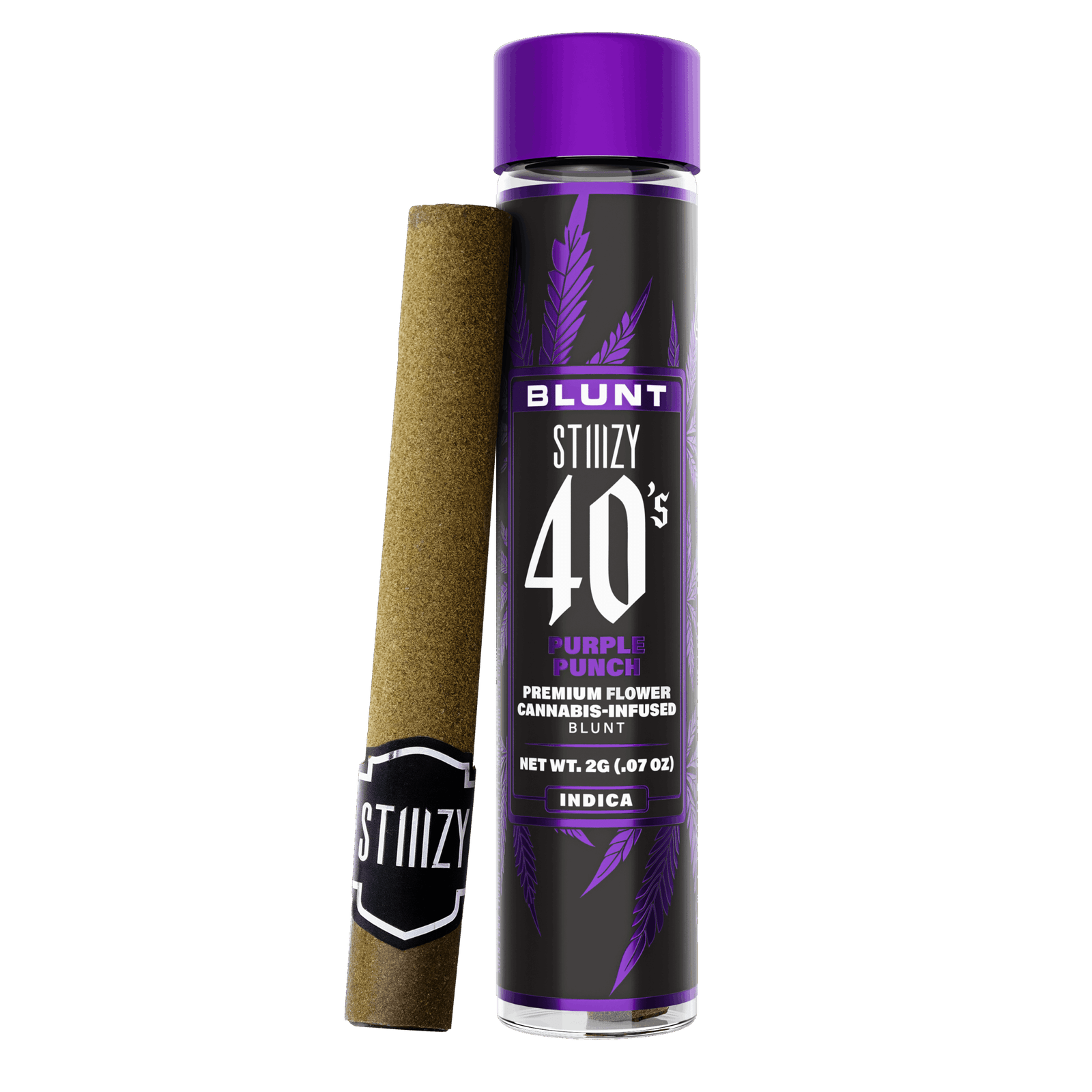 STIIIZY- 2G LIVE RESIN BLUNT PRE ROLL- PURPLE PUNCH