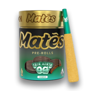 MATES- Melted Diamond & Live Resin Infused- 5pck Pre Roll- THIN MINTS OG