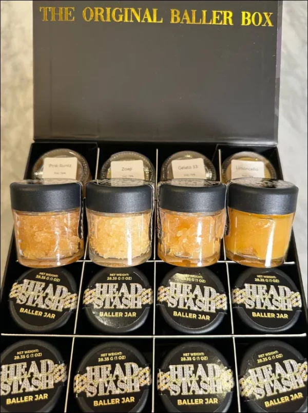 AUTHENTIC HEAD STASH BALLER JARS