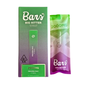 BARS- DISPOSABLE VAPE 2G- FROZEN MAC