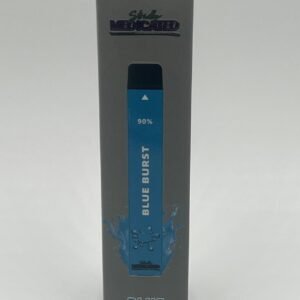 STRICTLY MEDICATED LIVE RESIN DISPOSABLE VAPE BAR (NET WT. 1000 MG) BLUE BURST, INDICA $40