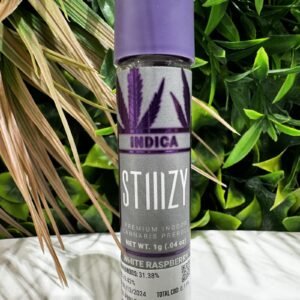 STIIIZY- PREMIUM INDOOR CANNABIS 1G PRE ROLL- WHITE RASPBERRY