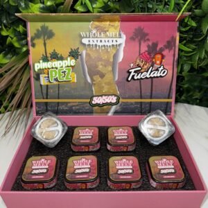 WHOLE MELT EXTRACTS- Premium Live Resin Sugar- 50/50s- PINEAPPLE PEZ/FUELATO- 3.5g