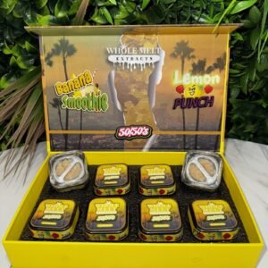 WHOLE MELT EXTRACTS- Premium Live Resin Sugar- 50/50s- BANANA SMOOTHIE/LEMON PUNCH- 3.5g