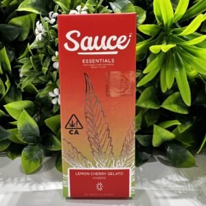 Sauce- Disposable 1g vape- Live Resin- Lemon Cherry Gelato