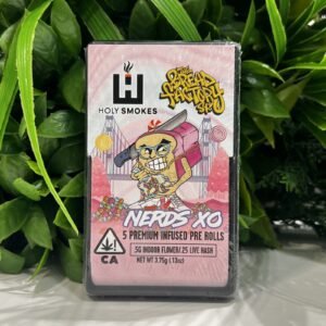 HOLY SMOKES- 5 INFUSED PRE-ROLLS- NERDS XO (SATIVA)