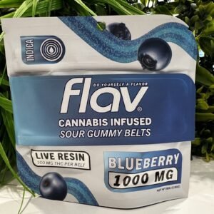 FLAV BELTS- 1000 MG- INDICA- BLUEBERRY