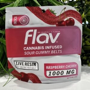 FLAV BELTS- 1000 MG- INDICA- RASPBERRY CHERRY
