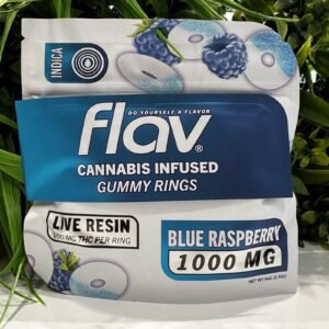 FLAV RINGS- 1000 MG- INDICA- BLUE RASPBERRY
