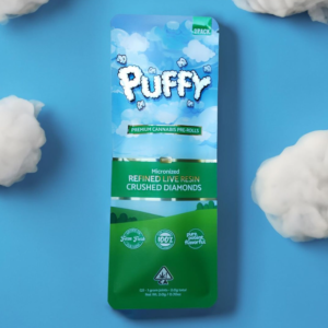 PUFFY- Live Resin/Crushed Diamond Infused 2pck Pre roll- MELTED STRAWBERRIES