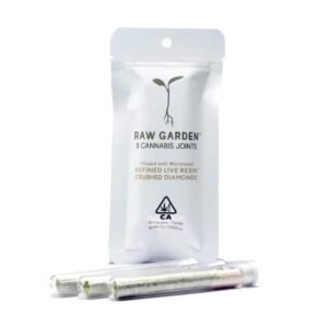 RAW GARDEN- INFUSED JOINTS- MICRONIZED REFINED LIVE RESIN CRUSHED DIAMONDS- SLURMY TEMPLE